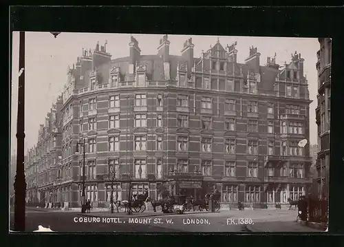AK London, Coburg Hotel, Mount SI. W.