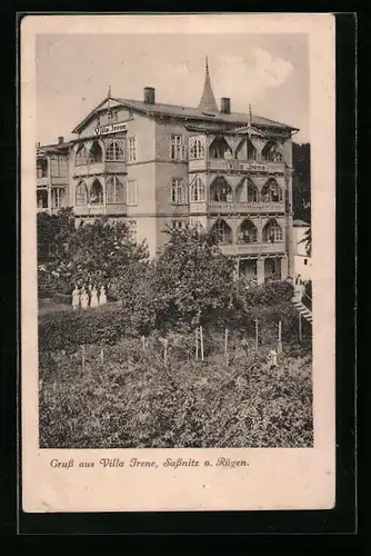 AK Sassnitz a. Rügen, Pension Villa Irene