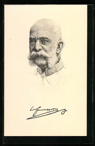 AK Kaiser Franz Josef I. von Österreich im Porträt