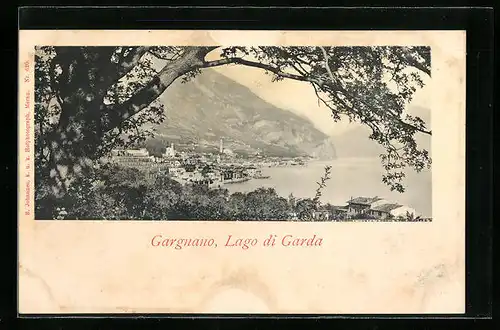AK Gargnano, Panorama, Lago di Garda