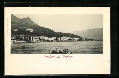 AK Gardone Riviera, Panorama