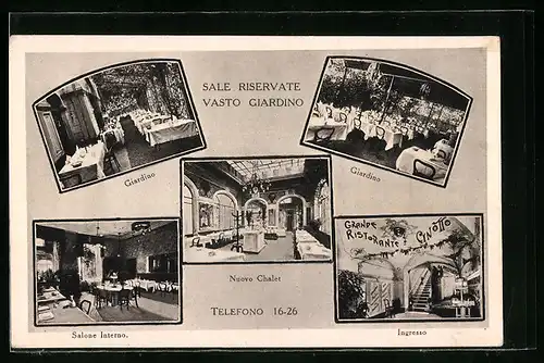 AK Genova, Grande Ristorante Cinotto, Via Portoria N. 3 da Via XX Settembre, Giardino, Salone Interno, Ingresso