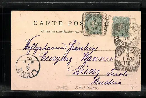 AK San Remo, La Promenade