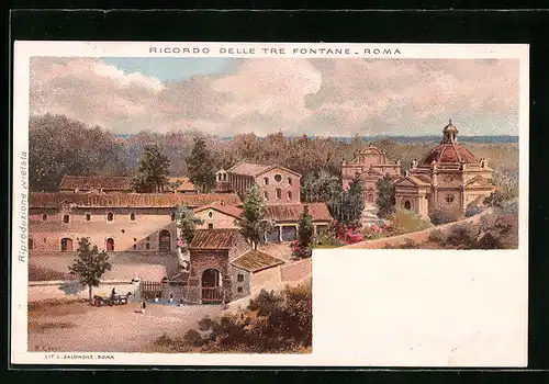 Lithographie Roma, Tre Fontane