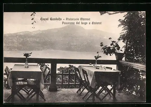 AK Castel Gandolfo, Ristorante Marroni, Panorama del Lago e dintorni