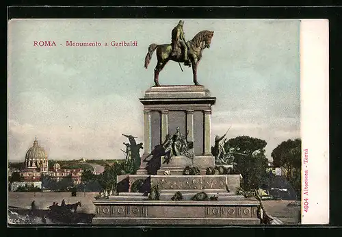 AK Roma, Monumento a Garibaldi