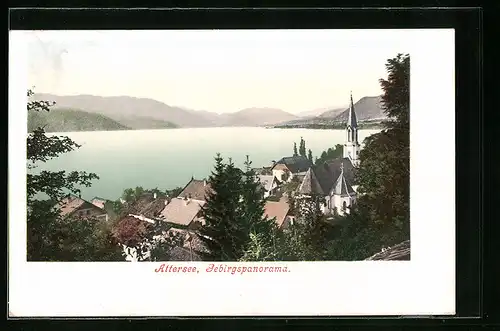 AK Attersee, Gebirgspanorama