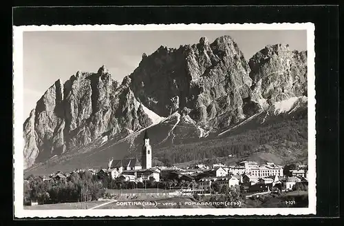 AK Cortina, Veduta generale verso il Pomagagnon