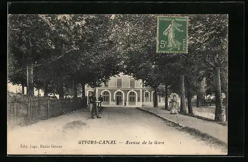 AK Givors-Canal, Avenue de la Gare, Bahnhof