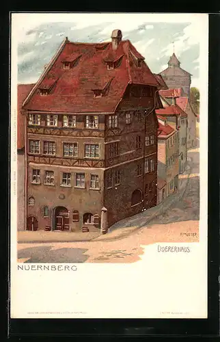Künstler-AK Karl Mutter: Nürnberg, Dürerhaus