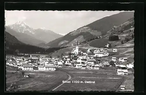 AK Sillian, Ortsansicht aus der Vogelschau