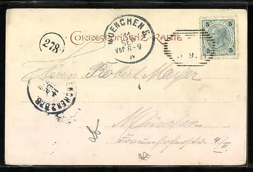 AK Achenkirch am Achensee, Gasthaus zur Seespitze, Seepartie aus der Vogelschau