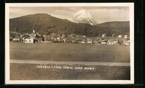 AK Seefeld, Panorama mit Hohe Munde