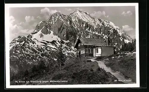 AK Sankt Anton, Blick zur Wettersteinwand