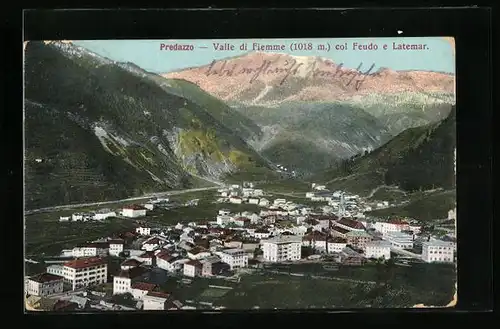 AK Predazzo, Valle di Fiemme, col Feudo e Latemar