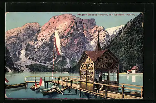 AK Prags, Pragser Wildsee mit Seekofel