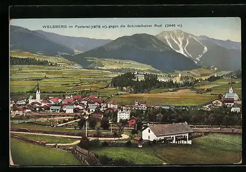 AK Welsberg, Panorama gegen die Schindelholzer Rudl