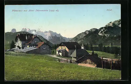 AK Dürrenstein, Hotel Dürrenstein auf der Plätzwiese