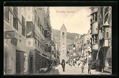 AK Sterzing, Strassenpartie in der Neustadt