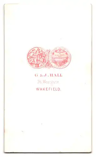 Fotografie C. & J. Hall, Wakefield, 26 Westgate, Portrait stattlicher Herr mit Vollbart