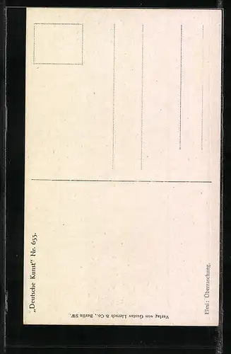 Künstler-AK sign. Elmi: Überraschung, Frau versteckt sich vor ihrem Liebsten hinter einer Amorstatue