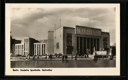 AK Berlin, Deutsche Sporthalle in der Stalinallee