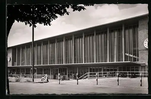 AK Würzburg, Hauptbahnhof, Aussenansicht