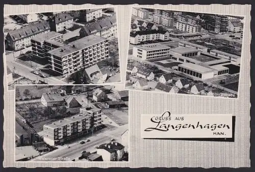 AK Langenhagen, Schule in der Hindenburgstrasse, Ledigenheim, Siedlung Walsroder Strasse