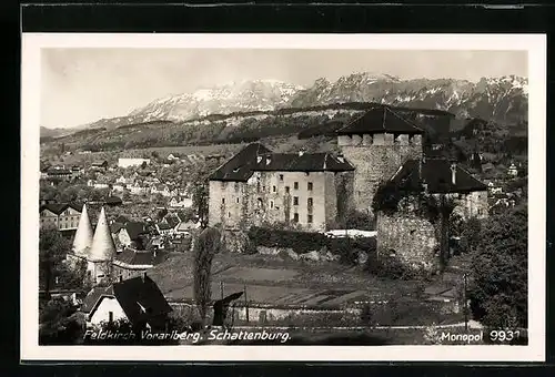 AK Feldkirch, Blick zur Schattenburg