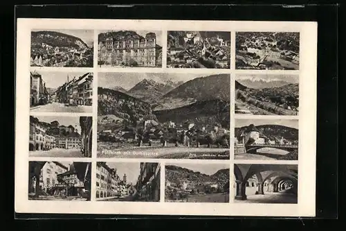AK Feldkirch, Panorama und Ortspartien