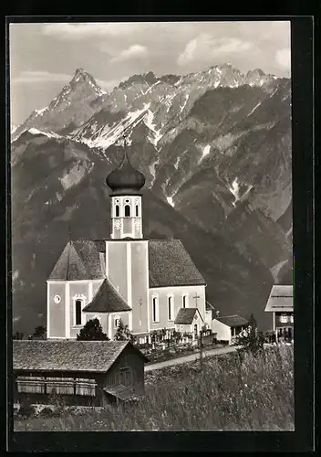 AK Bartholomäberg, Pfarrkirche gegen Zimba
