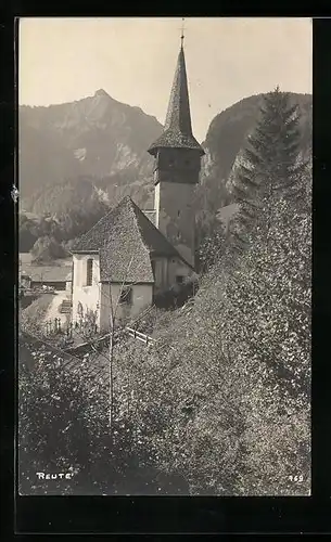 AK Reuthe, Ortspartie mit Kirche