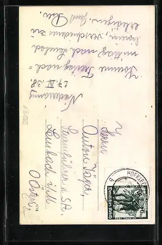 AK Feldkirch, Teilansicht mit Gurtisspitze