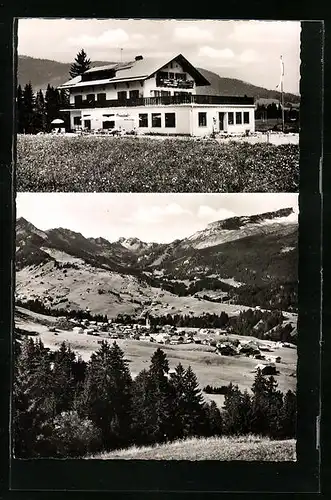 AK Riezlern /Kleinwalsertal, Cafe-Restaruant Alpenhof Kirsch, Teilansicht