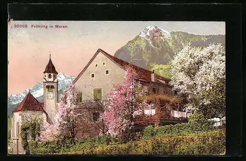 AK Meran, Stadt im Frühling