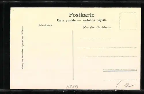 AK Wolkenstein in Gröden, Teilansicht mit Sella Gruppe