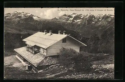 AK La Mendola, Casa Penegal verso il Gruppo di Brenta