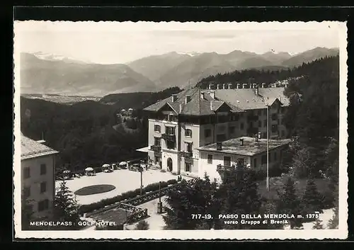 AK Mendelpass, Blick auf das Golfhotel