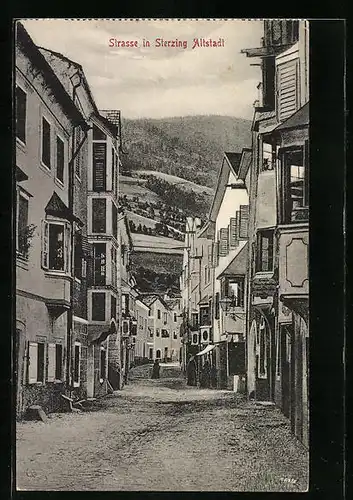 AK Sterzing, Strassenpartie in der Altstadt