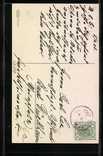 AK Toblach, Gesamtansicht mit Kirche