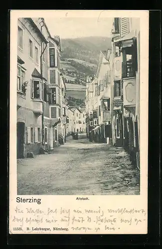 AK Sterzing, Strasse in der Altstadt