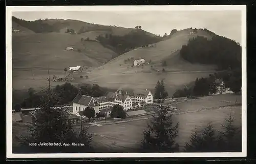 AK Jakobsbad, App. Kloster, Fliegeraufnahme