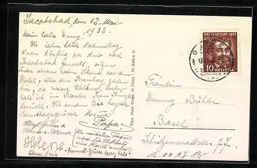 AK Jakobsbad, App. Kloster, Fliegeraufnahme