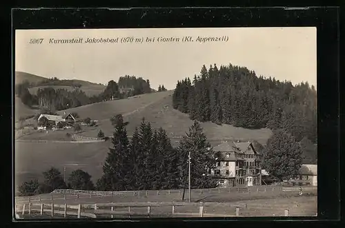 AK Gonten, Blick auf die Kuranstalt Jakobsbad