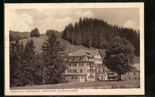 AK Gonten, vor dem Kurhaus Jakobsbad