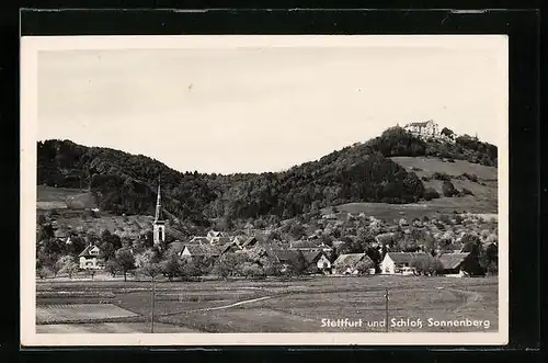 AK Stettfurt, Panoramaansicht mit dem Schloss Sonnenberg