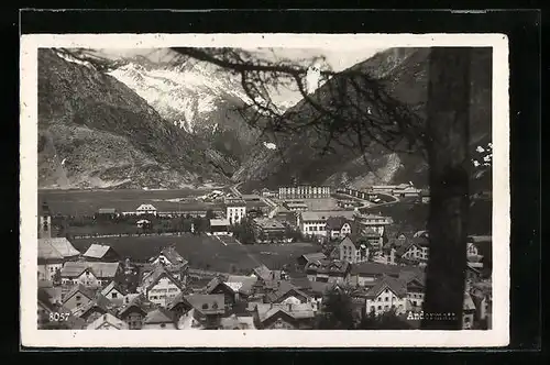 AK Andermatt, Blick auf die gesamte Stadt