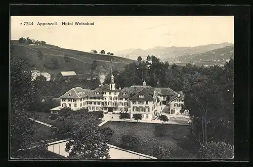 AK Appenzell, Blick auf das Hotel Weissbad