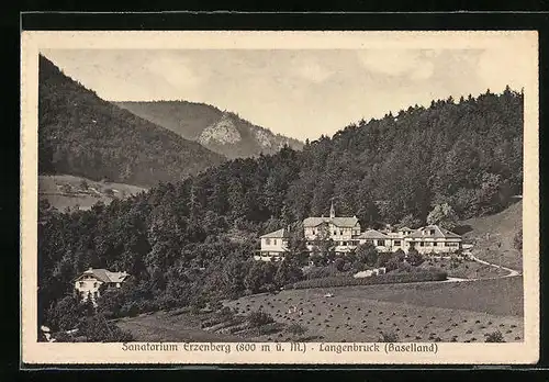AK Langenbruck, Blick auf das Kurhaus Erzenberg