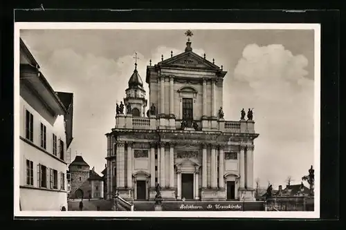 AK Solothurn, vor der St. Uruskirche